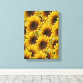 Strette Canvas Print Moederdag Sunflower (Insitu (Houten vloer))