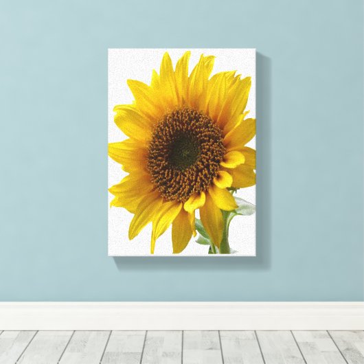 Strette Canvas Print Moederdag Sunflower (Insitu (Houten vloer))