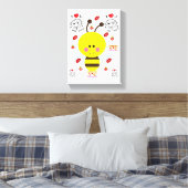 Strette Canvas Print Valentijnse borrel (Insitu (Slaapkamer))