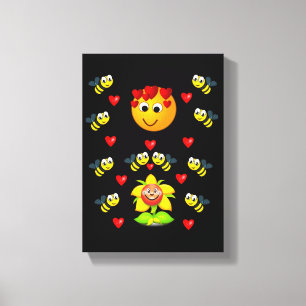 Strette Canvas Print Valentijnse borrel