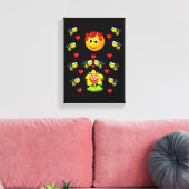 Strette Canvas Print Valentijnse borrel (Insitu (Woonkamer))