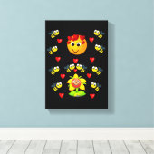 Strette Canvas Print Valentijnse borrel (Insitu (Houten vloer))