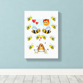 Strette Canvas Print Valentijnse borrel (Insitu (Houten vloer))