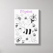 Strette Canvas — witte borrel afdrukken (Voorkant)