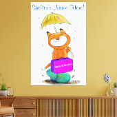 Stretted Canvas Print Cat Feline Spay en Neuter (Insitu (Woonkamer))