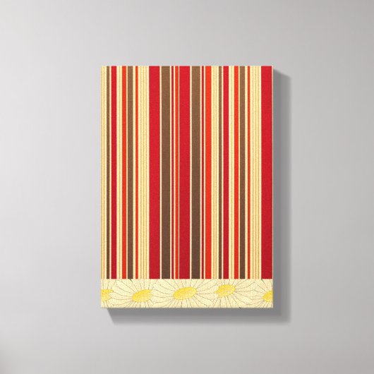 Stretted Canvas Print Moederdag Floral Stripe (Voorkant)