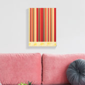 Stretted Canvas Print Moederdag Floral Stripe (Insitu (Woonkamer))