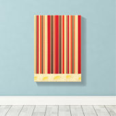 Stretted Canvas Print Moederdag Floral Stripe (Insitu (Houten vloer))