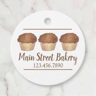 Streusel Crumb Muffin gebrandmerkt door bakkerij B Bedankjes Labels