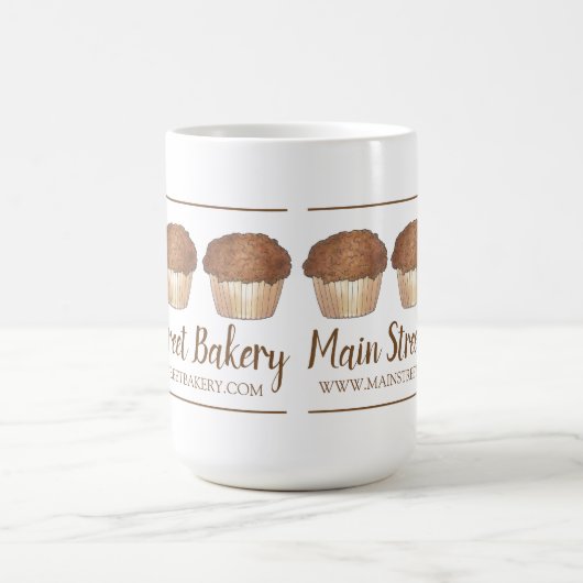 Streusel Crumb Muffin gebrandmerkt door bakkerij B Koffiemok (Center)