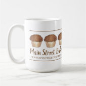 Streusel Crumb Muffin gebrandmerkt door bakkerij B Koffiemok (Links)