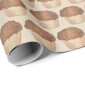 Streusel Crumb Muffin Ontbijt Brunch Voedsel Bakke Cadeaupapier (Rol Hoek)