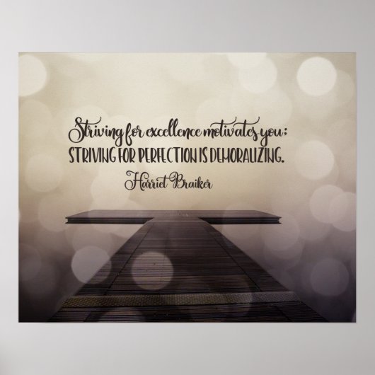 streven naar uitmuntendheid poster (Voorkant)