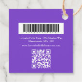 Strevendepotpourri-productstreepjescode en QR-code Bedankjes Labels (Achterkant)