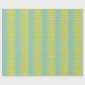 Striation Aqua Chartreuse Streep Inpakpapier (Vlak)