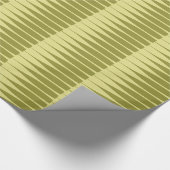 Striation Avocado Green Stripe Wrapping Paper Cadeaupapier (Hoek)