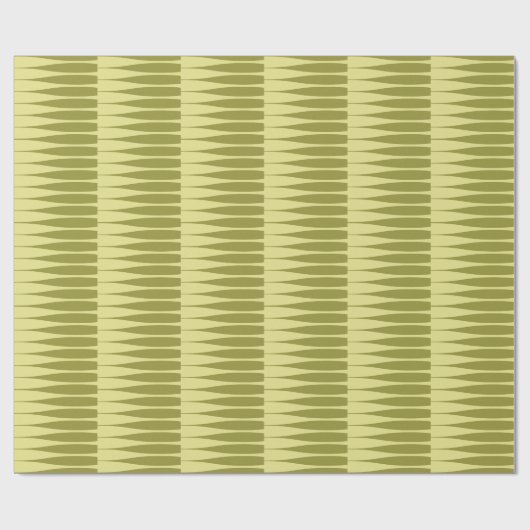 Striation Avocado Green Stripe Wrapping Paper Cadeaupapier (Vlak)