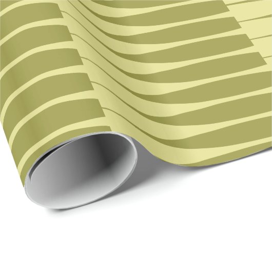 Striation Avocado Green Stripe Wrapping Paper Cadeaupapier (Rol Hoek)