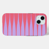 Striation Hot Pink en Lila Case-Mate iPhone Case (Achterkant (horizontaal))