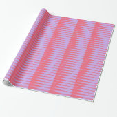Striation Lavendel en Roze Streep Inpakpapier (Uitgerold)