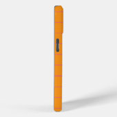 Striation Oranje en Hot Pink iPhone Hoesje (Achterkant / Rechts)