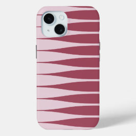 Striation Roze en Wijn iPhone Hoesje