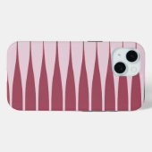 Striation Roze en Wijn iPhone Hoesje (Achterkant (horizontaal))
