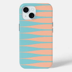 Striation Soft Aqua en Peach iPhone Hoesje