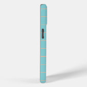 Striation Soft Aqua en Peach iPhone Hoesje (Achterkant / Rechts)