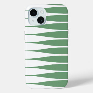 Striation Witte en Groene iPhone Hoes