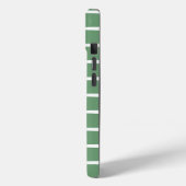Striation Witte en Groene iPhone Hoes (Achterkant / Links)