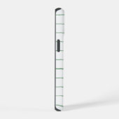Striation Witte en Groene iPhone Hoes 15 Case (Rechterkant)