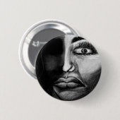 Stricken flair ronde button 5,7 cm (Voorkant /achterkant)