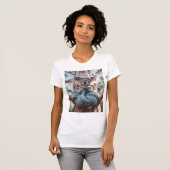 Strickender Koala KI Koala Bild T-shirt (Voorkant volledig)