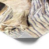 Strickendes Mädchen Knitting Girl Poster (Hoek)