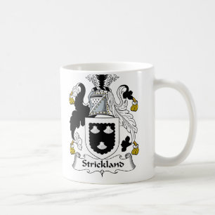 Strickland Family Crest Koffiemok