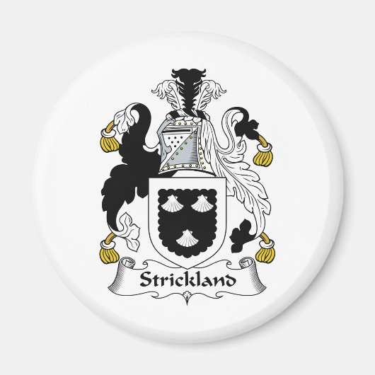 Strickland Family Crest Magneet (Voorkant)