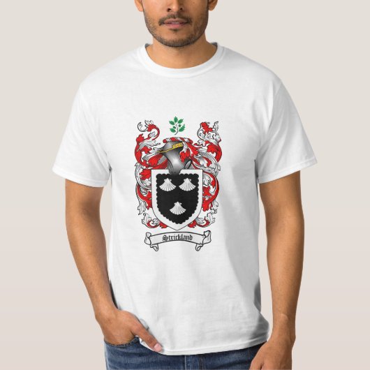 Strickland Family Crest - Strickland Coat of Arms T-shirt (Voorkant)