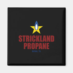 Strickland Propane - Arlen Texas Yellow Star Bbq  Magneet
