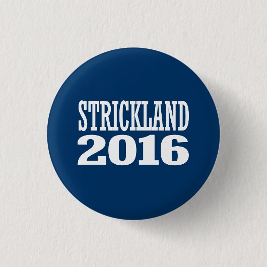 Strickland - Ted Strickland 2016 Ronde Button 3,2 Cm (Voorkant)