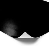 Strictly Black & White Flower Band Glossy Poster (Hoek)