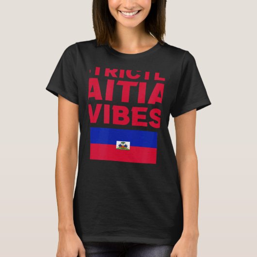 Strictly Haitian Vibes Haiti West Indian Day Carni T-shirt (Voorkant)