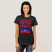 Strictly Haitian Vibes Haiti West Indian Day Carni T-shirt (Voorkant volledig)