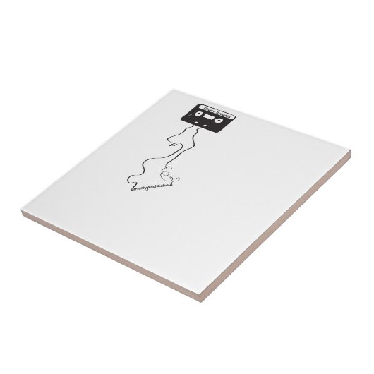 Strictly old school! tegeltje (Zijkant)