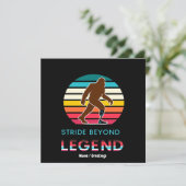 Stride Beyond Legend Sasquatch Amputee Vintage Kaart (Staand voorkant)