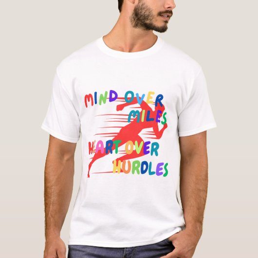 Stride in stijl: Running Wild T-shirt (Voorkant)