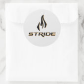 STRIDE-sticker Ronde Sticker (Tas)