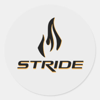 STRIDE-sticker Ronde Sticker