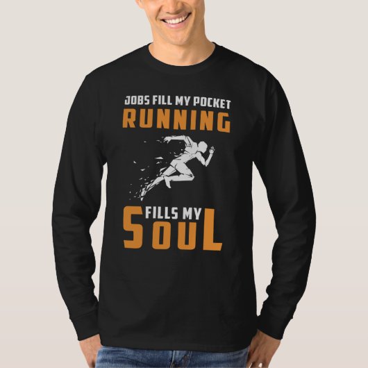 Stride & Succes: Running-Driven Soul T-shirt - Rac (Voorkant)