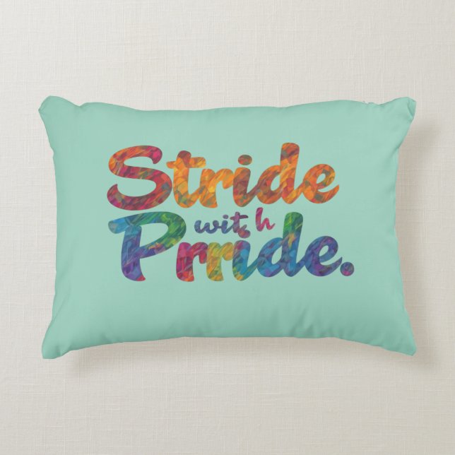 Stride with Pride - Inspirerend kussen Hoesje (Voorkant)